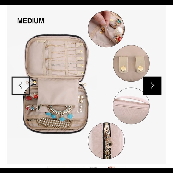 *NWOT* BAGSMART Jewelry Travel Organizer (medium, pink) - Picture 4 of 9